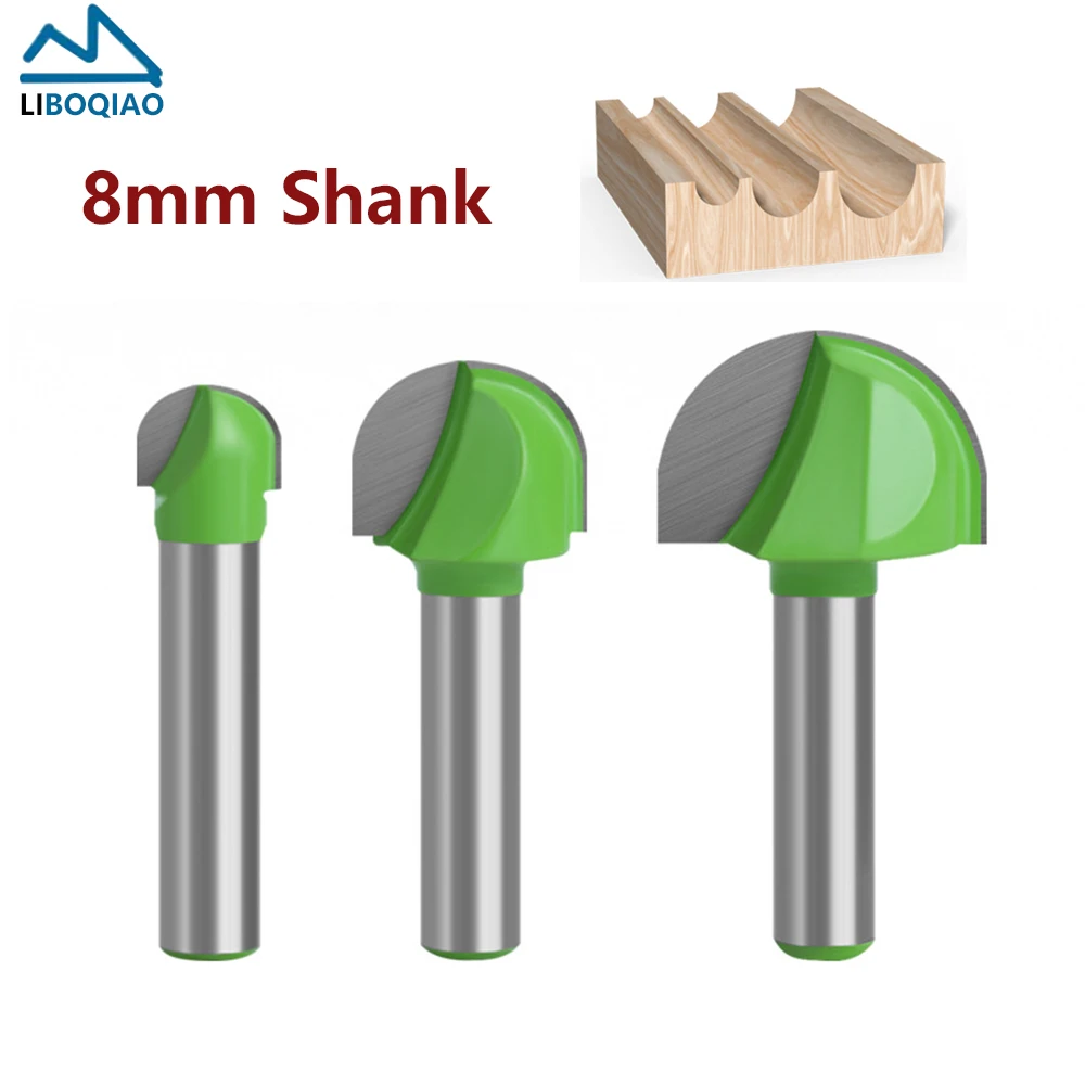 

1pcs 8mm Tools for Carpentry in Wood Milling Cutter Round Bottom End Mills Engraving CNC Tools Woodworking Router Bits for Wood