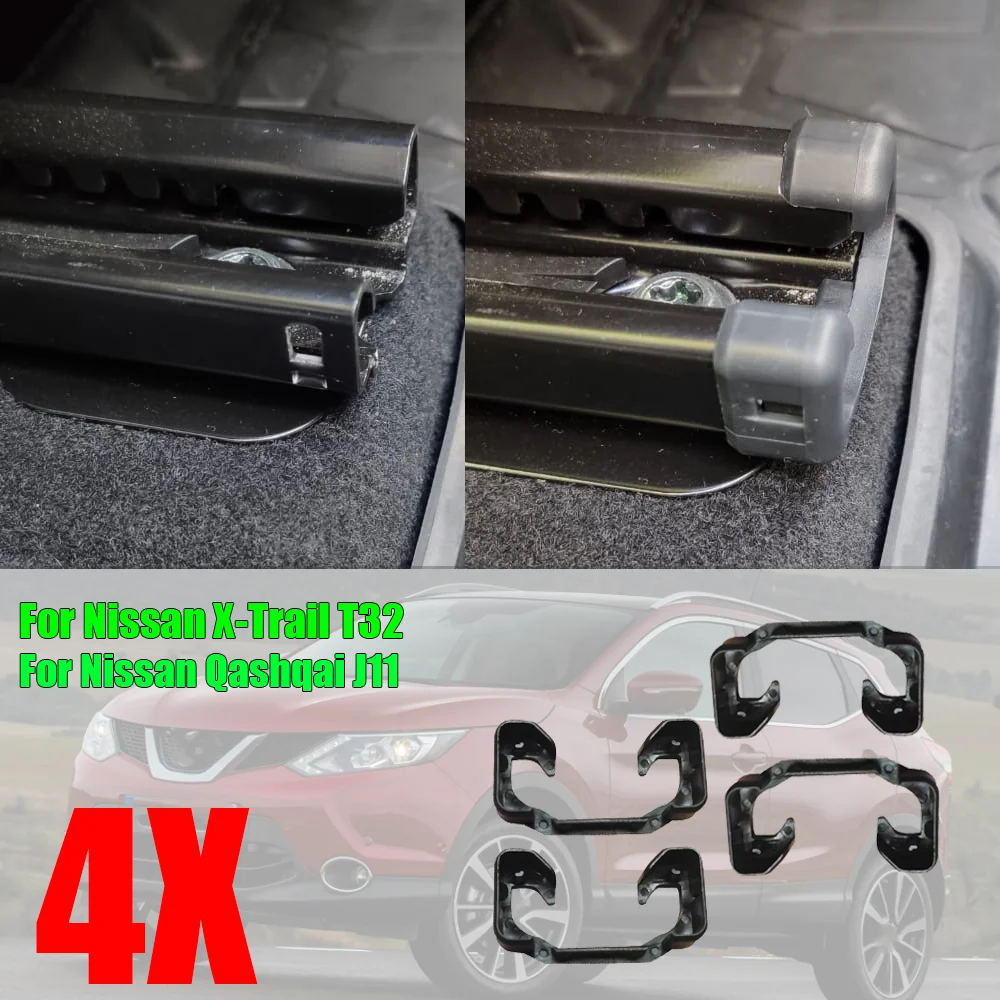 

4X для Nissan Qashqai J11 2013 2014 2015 2016 2017 2018 2019-2021 X-Trail T32 2014-2021 украшение на направляющую переднего сиденья