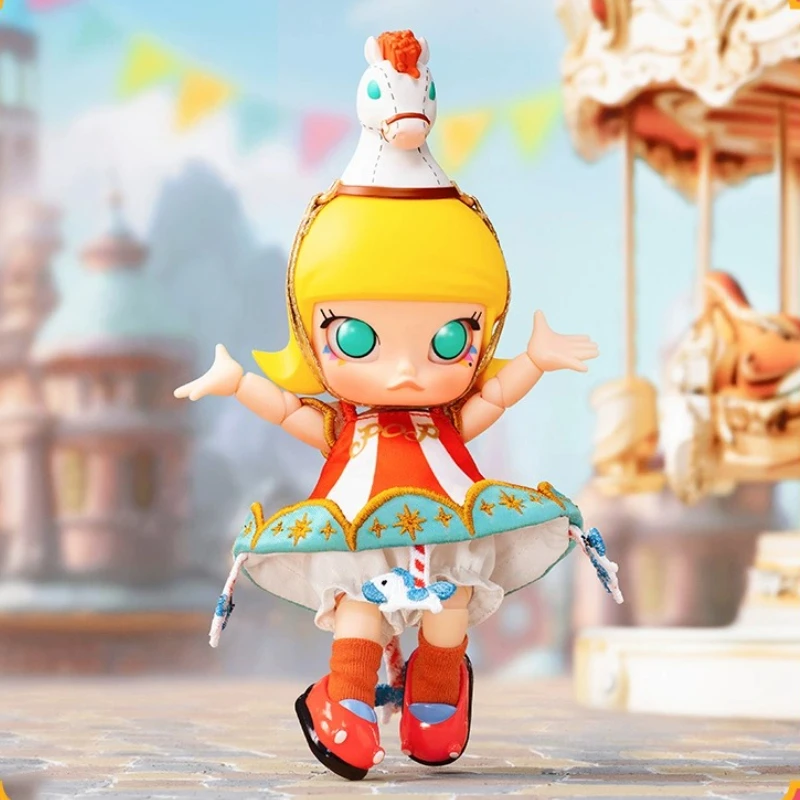 

Popmart Molly Carousel Cute 1/12 Action Figure BJD Movable Anime Kawaii Ornaments Collection Model Doll Toys Girl Gift Genuine