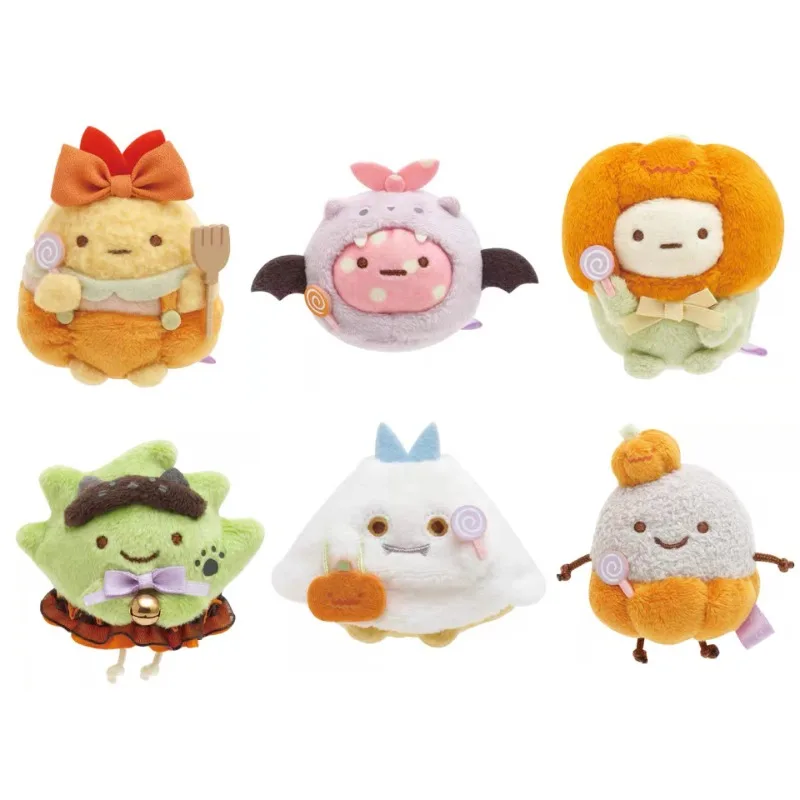 Фото Kawaii аниме San-X Sumikkogurashi Sumikko Gurashi мягкие игрушки Хэллоуин Pumking динозавр Rilakkuma плюшевый брелок детские подарки №2