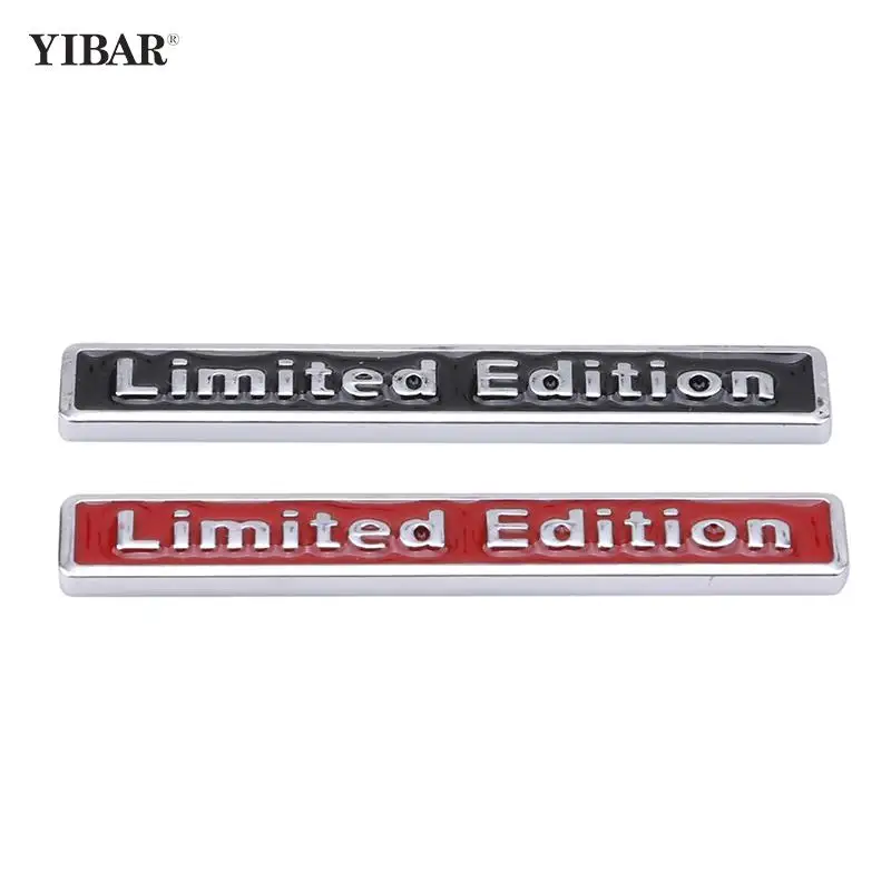 

3D Chrome Metal Sticker Car Accessories Sticker Limited Edition Badge Car Decal Sticker For Car Styling Word Letter Sticker