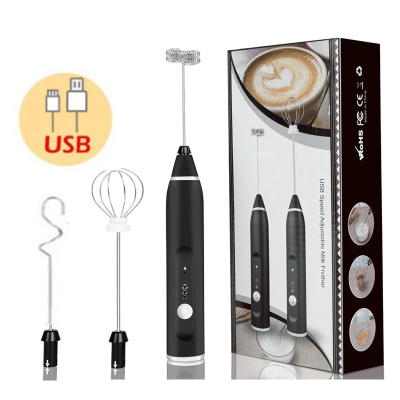

Беспроводной электрический ручной блендер для вспенивания молока с USB электрическая мини Кофеварка венчик Миксер Для Кофе Крем для капучин...