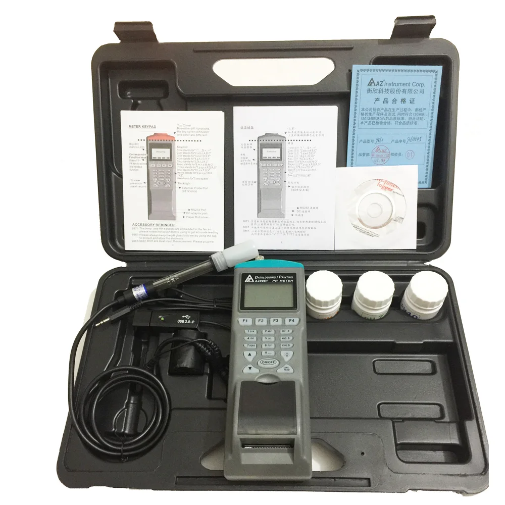 

AZ9861 Water Quality Analyzers PH Meter Tester with the Print Function