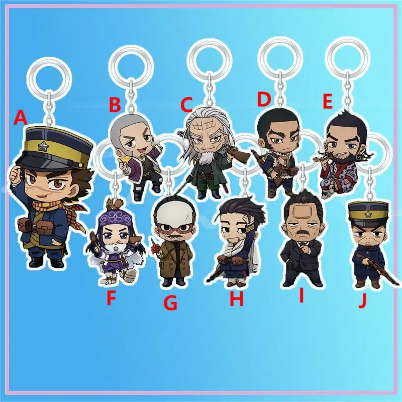 Брелок для ключей с аниме «Золотой камуй», Sugimoto Saichi Kochoube Asuko, акриловый, с ремешком, фигурка, подвесные аксессуары, 6 см