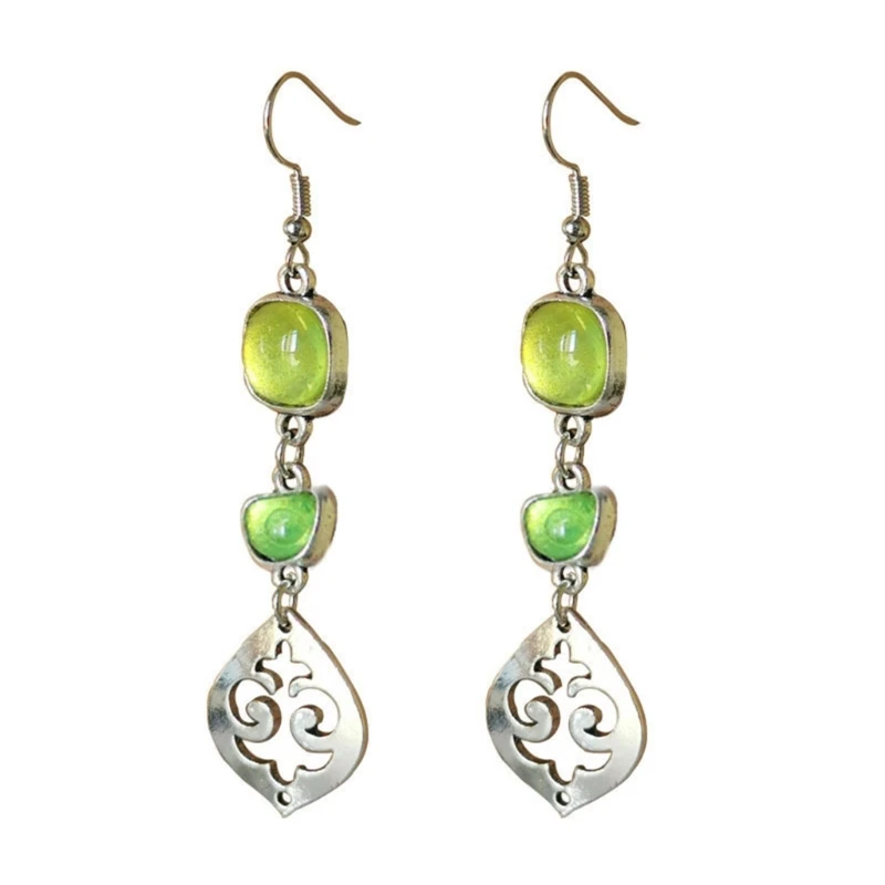 

Crystal Dangle Drop Hollow Leaf Earrings Dangle Leaf Drop for Women Boho Lightweight Layered Dangling Leaves