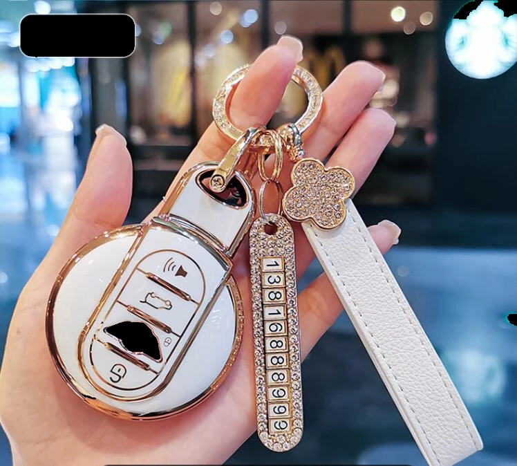 Чехол для автомобильного ключа из ТПУ BMW футляр в машине JCW F56 F55 F54 F57 F60 R55 R56 R57 R58 R59
