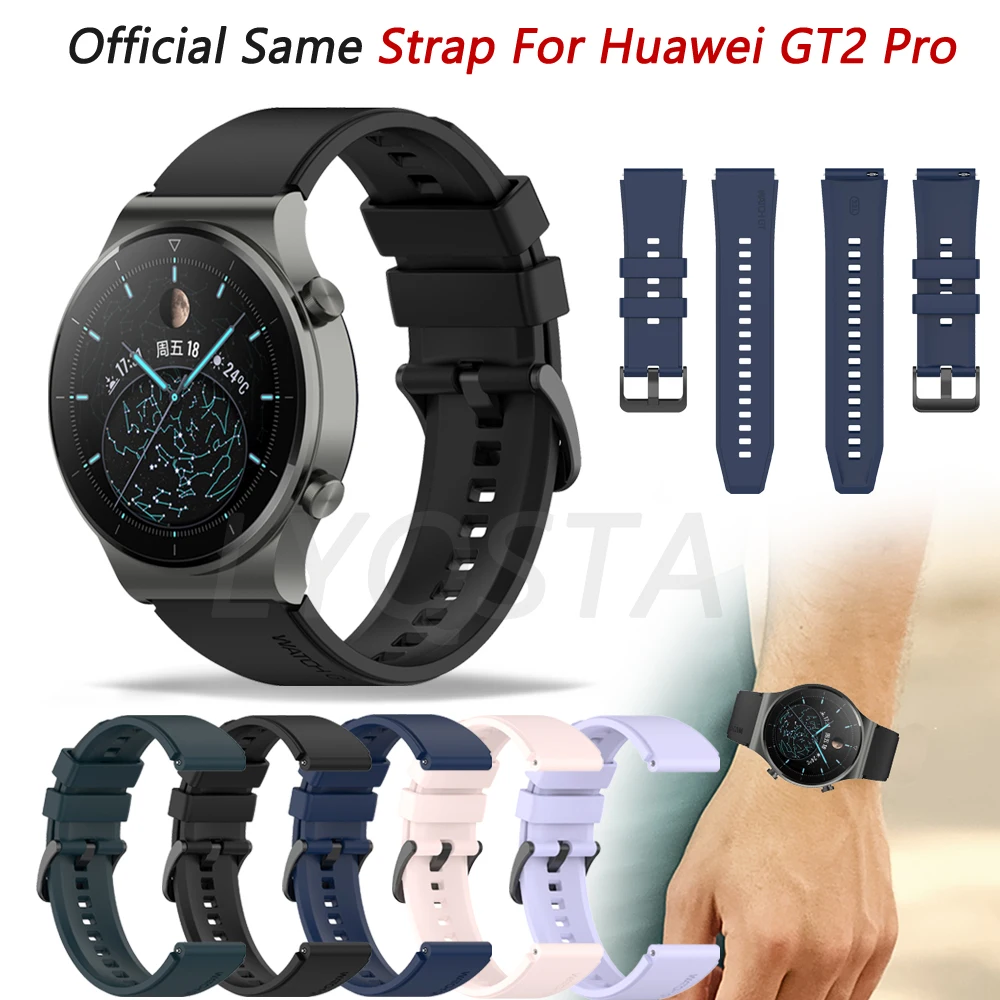 

22mm Official Silicone Replacement GT2 Pro Straps Band For Huawei Watch GT 2 Pro Sport Original Smartwatch Wristband Bracelet