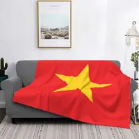 Vietnam Flag Blanket National Country Nation Bedspread Super Soft Winter Quilt Sofa Bed Fleece Bedroom Travel Velvet