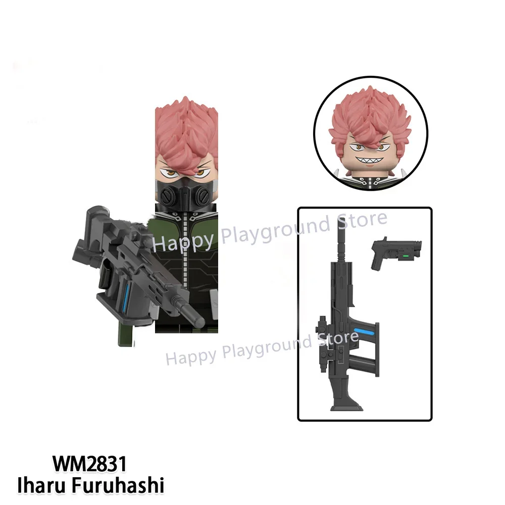 WM Blocks Аниме Мультфильм TV Kaiju No 8 Строительные блоки Hibino Kafka Ashiro Mina Leno Ichikawa Кирпичи