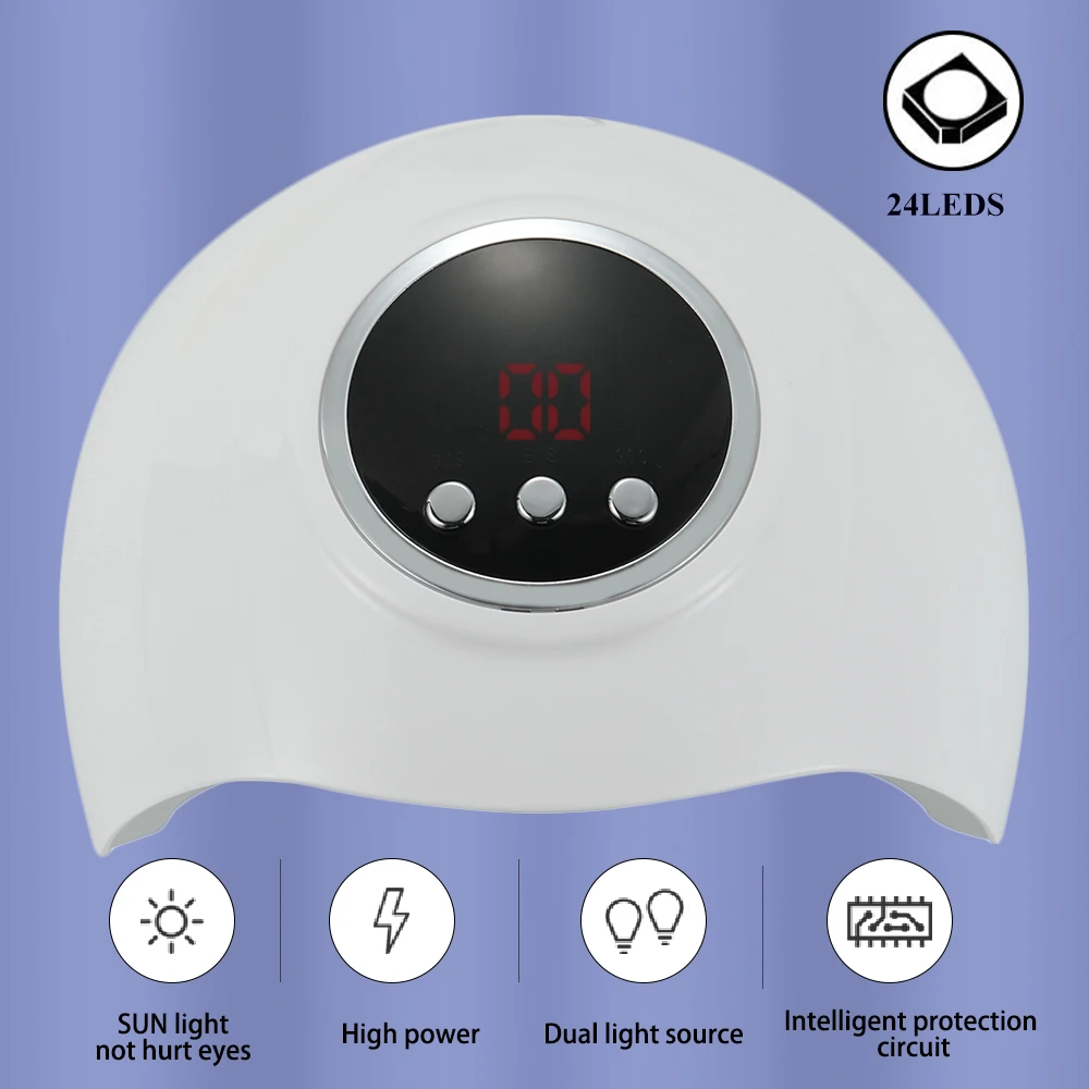 Портативная Сушилка Для Ногтей С Таймером USB-кабель 30/60/90 Гель-лака