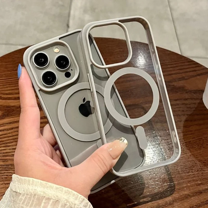 Роскошный Магнитный чехол для Magsafe с беспроводной зарядкой iPhone 15 14 13 12 11 Pro Max Plus