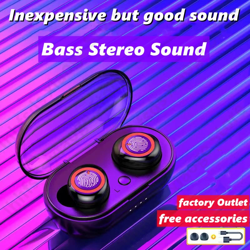 

TWS-стереонаушники Y50 с поддержкой Bluetooth и зарядным футляром