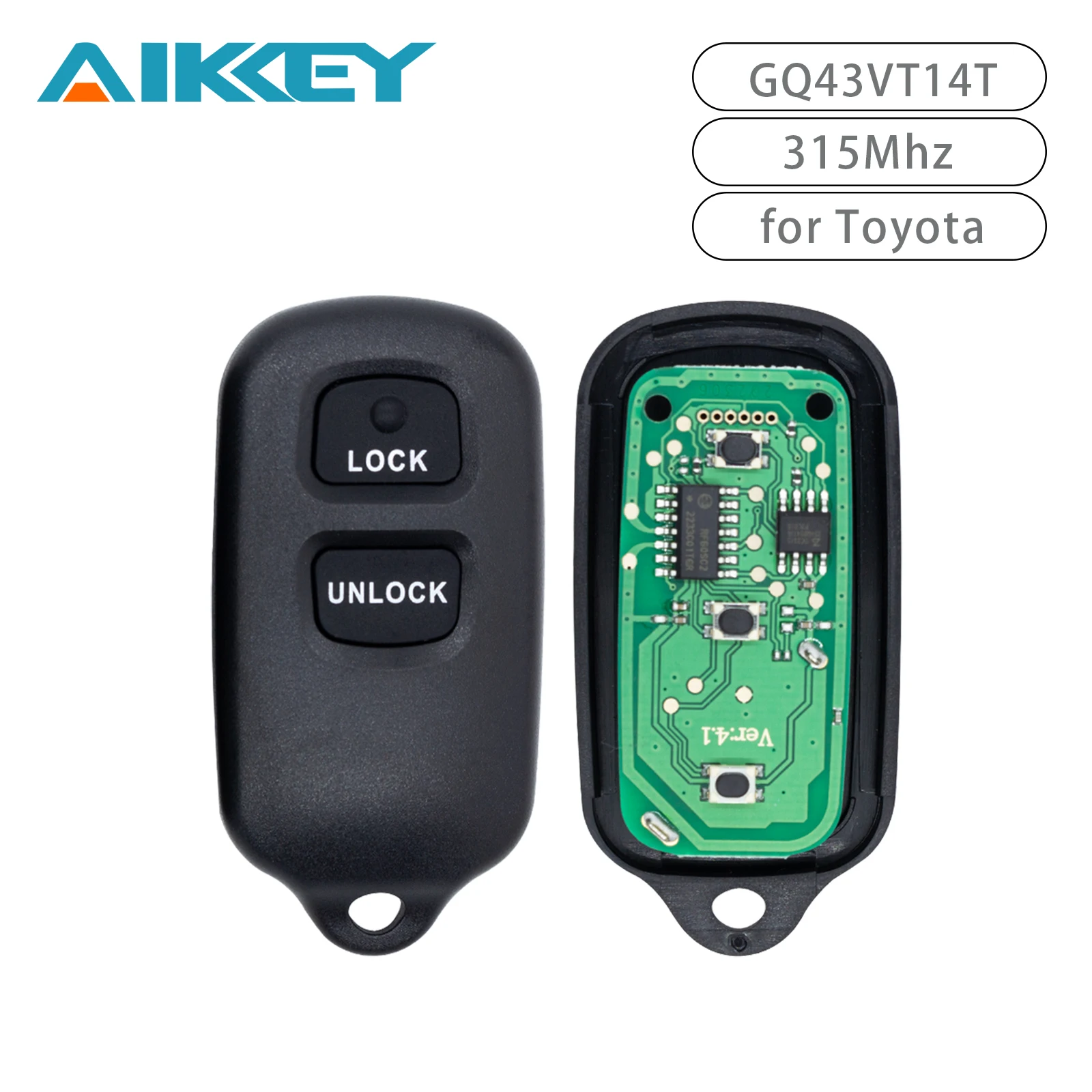 GQ43VT14T 3-кнопочный автомобильный ключ дистанционного управления для Toyota Camry Solara