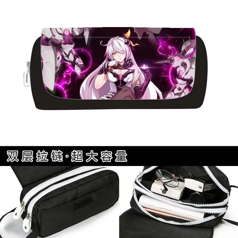 Футляр для карандашей 21 см X 9 Honkai Impact 3 Kiana Kaslana Райден Мэй ограниченный выпуск