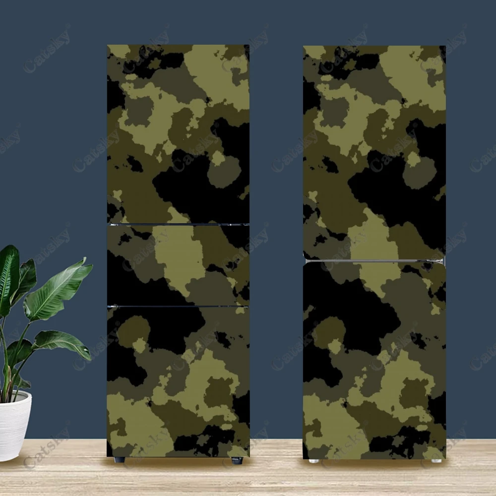 Камуфляжная наклейка на холодильник домашний декор кухонная Настенная Наклейка