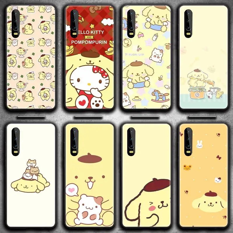 

Cute Pompom Purin Phone Case for Huawei P20 P30 P40 lite E Pro Mate 40 30 20 Pro P Smart 2020