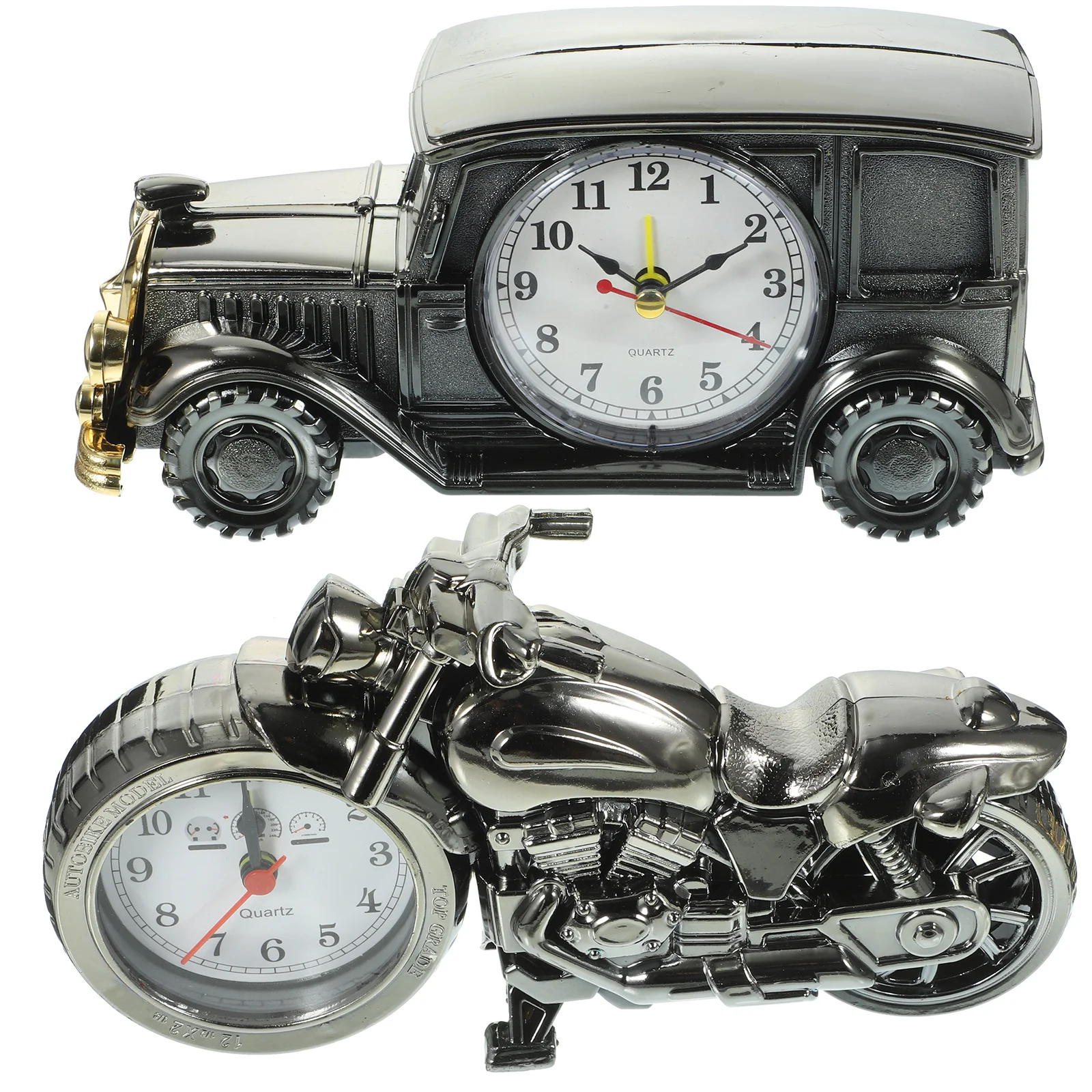 Old Fashioned Aesthetic Cool Clocks Room Desk Car Shaped Classic Dormitory Accessory