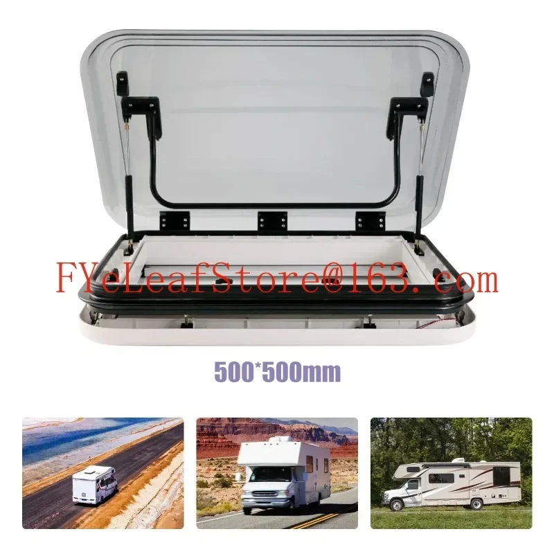 Большой фургон RV Skylight крыша Вентиляционный люк 3 размера с светодиодный 500/700/800x500
