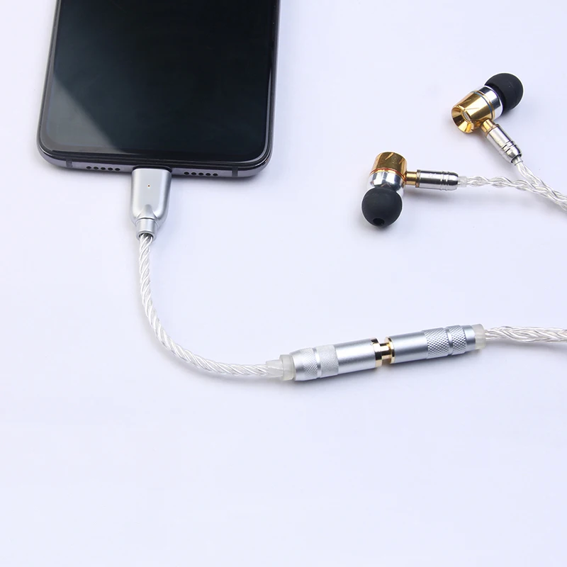 HAA FEE USB DAC Cable Portable Headphone Amplifier for Smartphone With ES9281AC 32bit/768kHz DSD512 MQA |