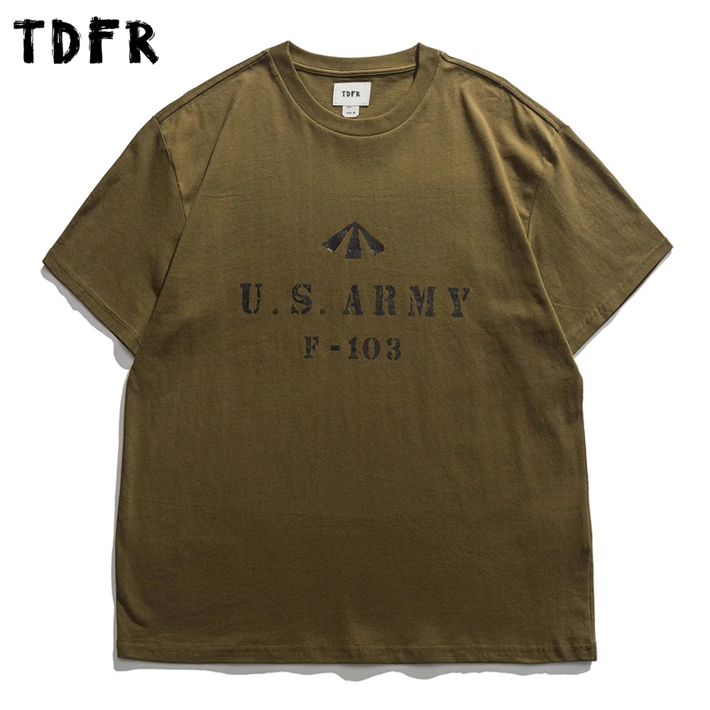 

Letter Print Short Sleeve T-shirt Mens Summer Safari Style Distressed Loose Half-Sleeve Crew Neck T Shirt Men