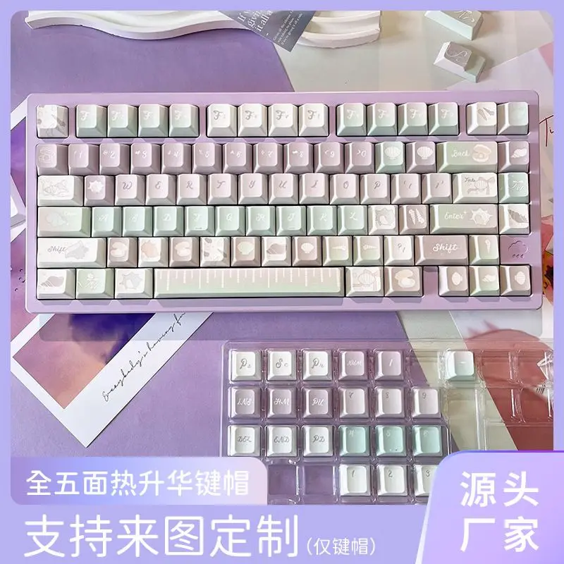 Оригинальные фиолетовые колпачки для механической клавиатуры из ПБТ с