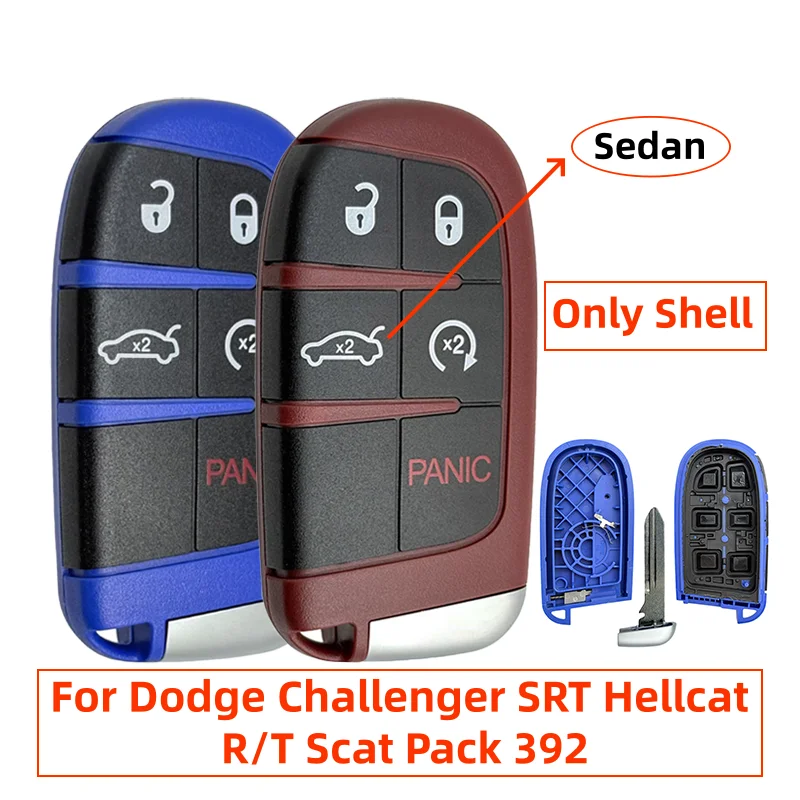 Фото Сменный корпус с 5 кнопками для Dodge Challenger R/T Trackhawk Scat Pack 392 HEMI DAYTONA SRT Hellcat Redeye Widebody VIPER №1