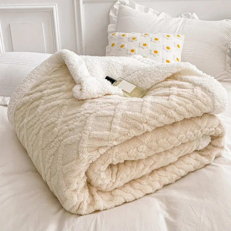 

Плед, одеяло для кровати для детей и взрослых, теплые зимние одеяла и пледы, толстый шерстяной флисовый чехол для дивана, покрывало для кровати, мягкое покрывало