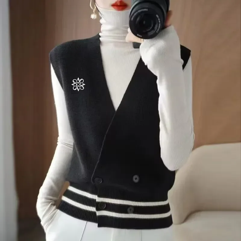 

Golf women's clothing new women's golf wear 2023 Autumn Winter Golf clothing Women Golf Vest Outwear New Golf wear Knitted