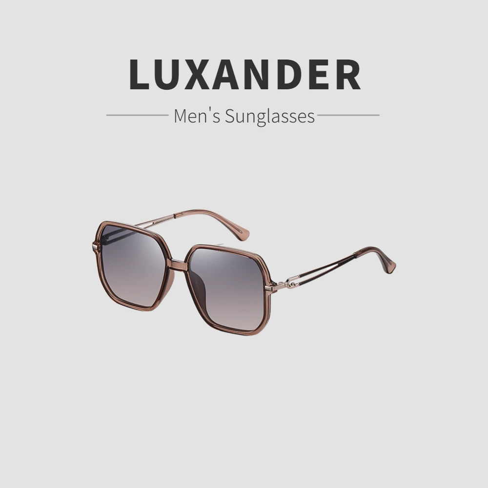 

LUXANDER Fashion Polarized Sunglasses for Women Men Polygonal Large Frame Sunshade Glasses TAC Casual Glasses Gafas De Sol