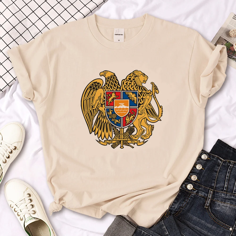 

Armenia top women funny designer Tee girl Japanese anime manga clothes