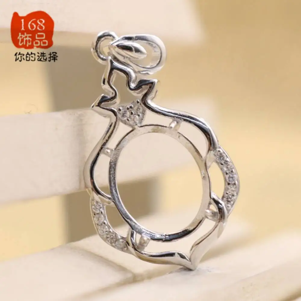 

Для камня 10*12 мм, искусственная Серебряная пустая Подвеска для самостоятельного изготовления ювелирных изделий, аксессуары для изготовления