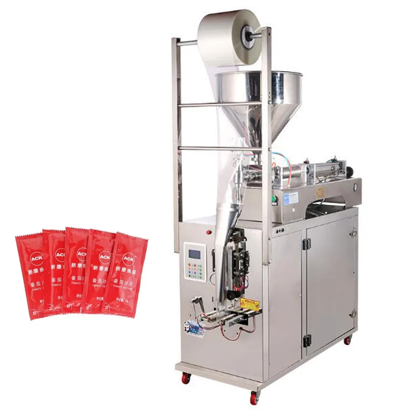 

Автоматическая упаковочная машина для пасты, машина для упаковки томатов, соуса чили, меда