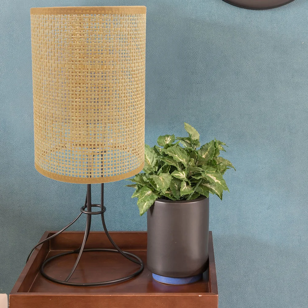 

2pcs Rattan Woven Lampshade Hallow Ceiling Lamp Cover Bedroom Floor Light Lampshade for Home Hotel