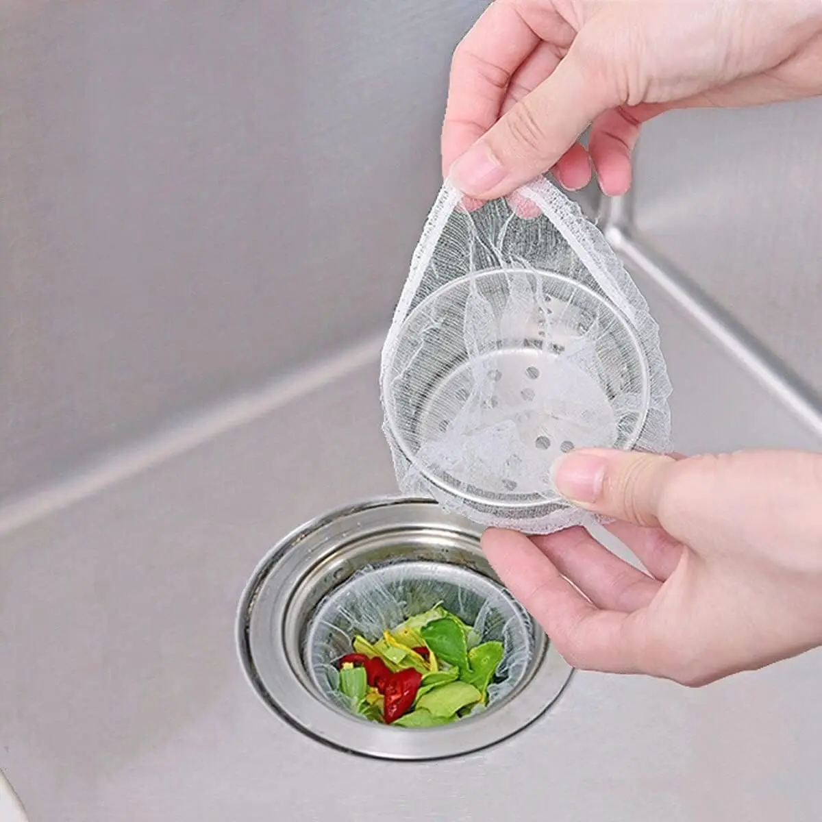 

Kitchen Sink Strainer Mesh Bag 10PCS Disposable Sink Net Strainer Filter Bags for Collecting Kitchen Food Waste Leftover Garbage