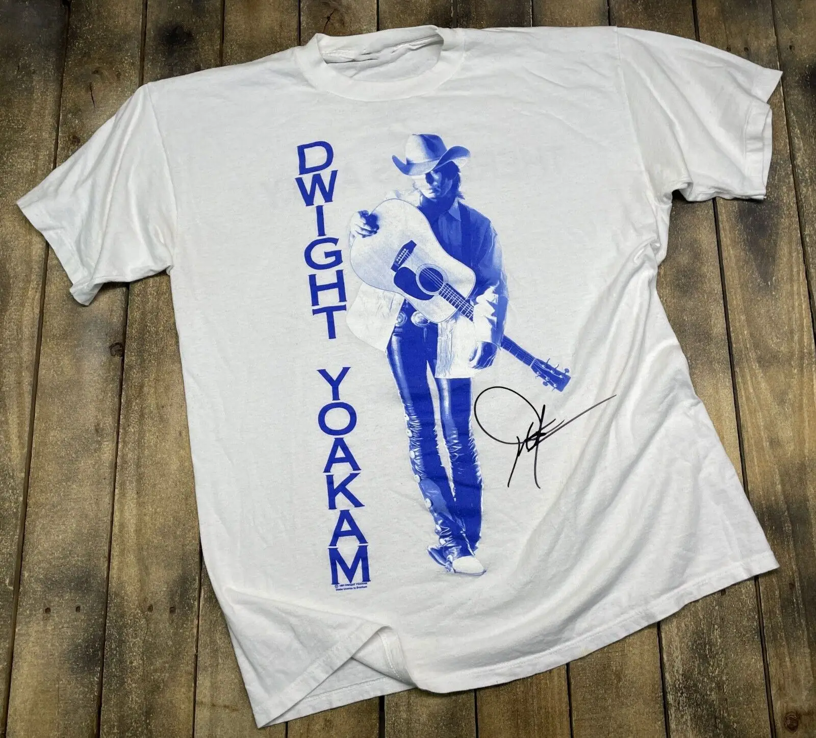 Винтажная белая рубашка Yoakam с рисунком в стиле ретро унисекс J640