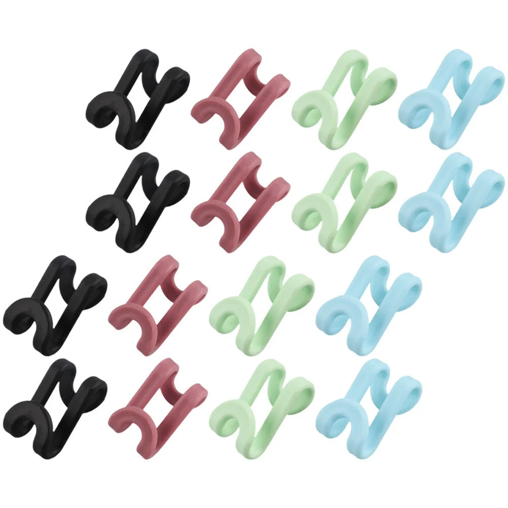 

24 Pcs Heavy Duty Coat Hooks For Hanging Extend Connector Hooks Closet Clothes Organizer Coat Space Saving Wardrobe Plastic