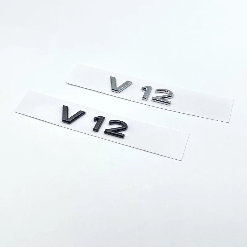 Новый хромированный черный буквы V12 эмблема для Benz Maybach S680 автомобильное крыло