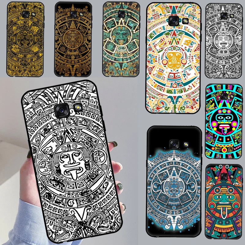 Чехол для телефона с календарём на ацтекском языке Samsung Galaxy J7 J5 J3 2017 J1 A3 A5 2016 A8 J4 J6