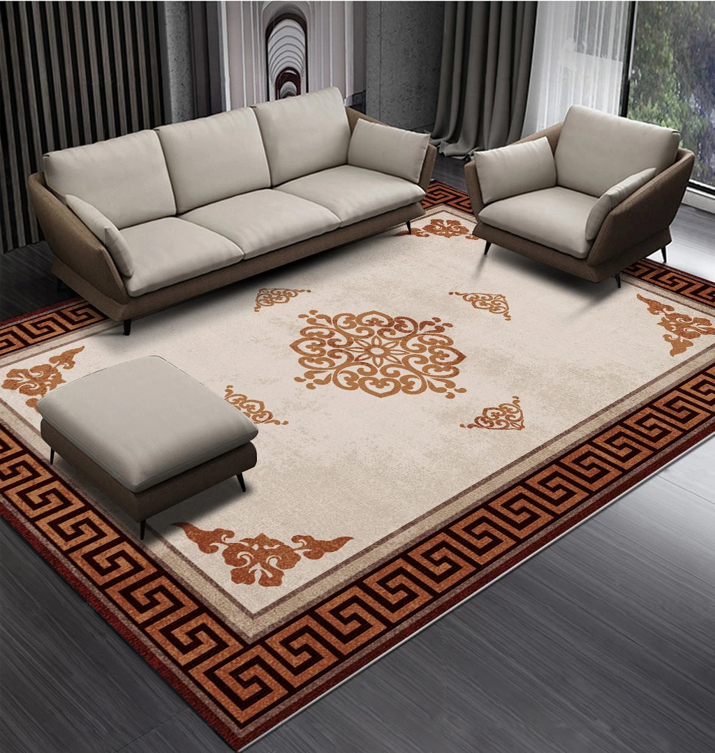 

Classical European-Style Sofa Coffee Table Bedroom Bedside Blanket Study Tea Room New Chinese-Style Printed Carpet Living Room