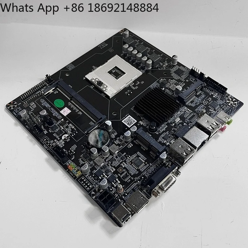 Фото Материнская плата HM65 с одним слотом памяти DDR3, мини-плата PGA988, универсальная материнская плата для процессоров второго и третьего поколений. №3