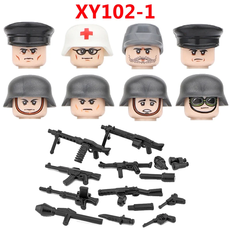 Солдаты Второй мировой войны военные фигурки аксессуары для шлема строительные