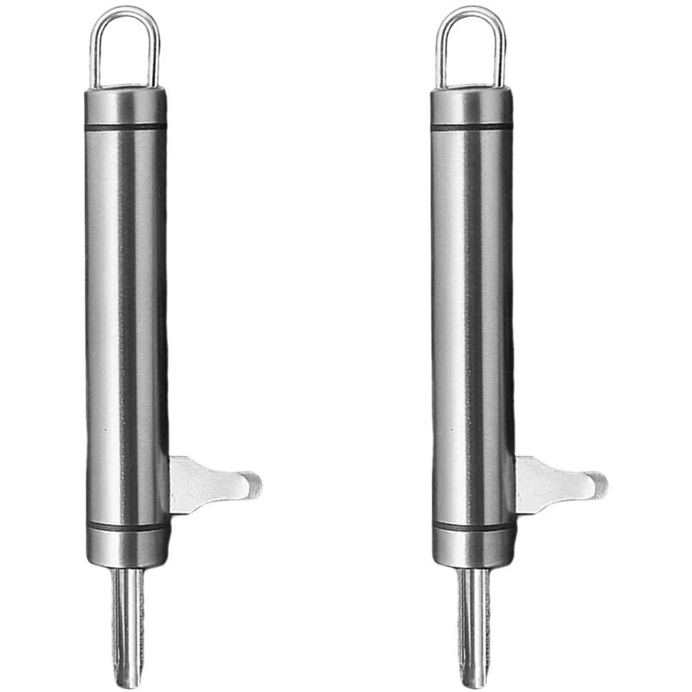 

2Pcs Stainless Steel Nut Macadamia Shell Remover Macadamia Walnut Opener Nut