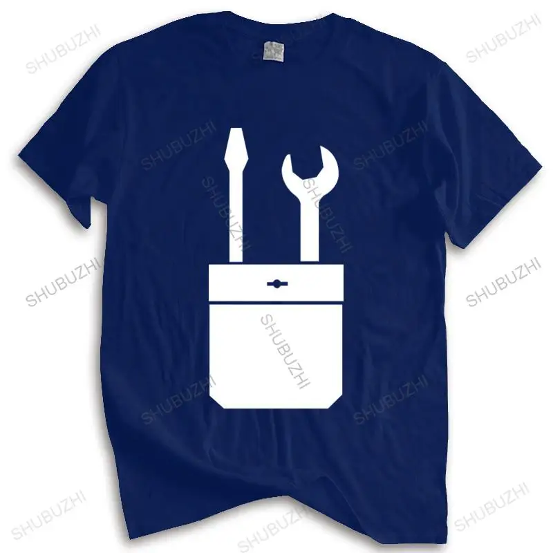 

New Arrived Mens t shirt Tools In Pocket - Mens T-Shirt - Builder - DIY - Plumber Mens T-shirt Euro size TOPS