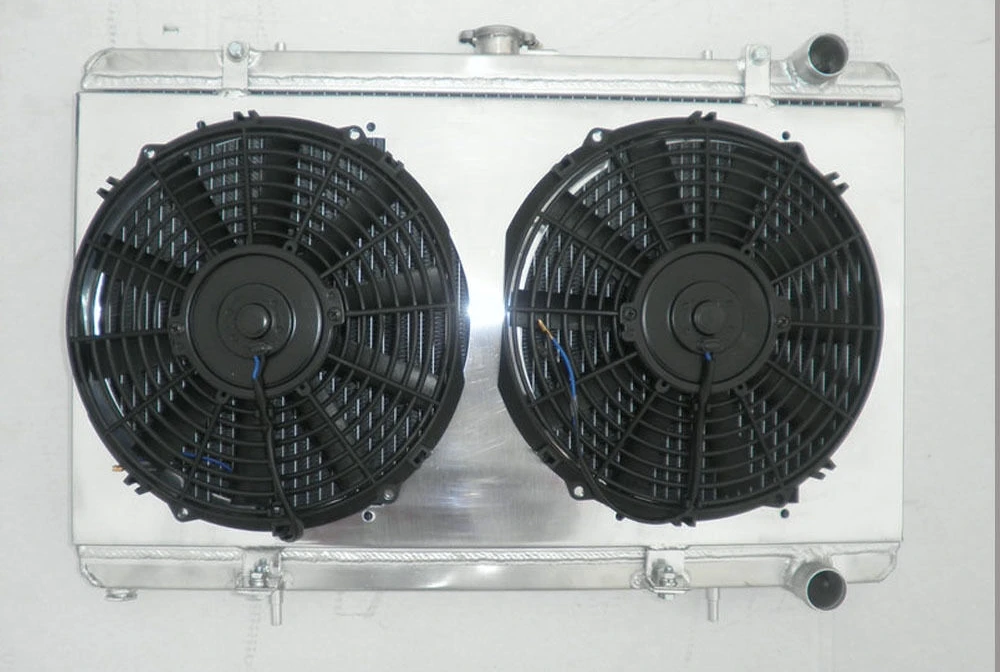 Алюминиевый радиатор + кожух вентилятор для 1988-1994 Nissan Silvia S13 180SX CA18DET Turbo MT 1989 1990 1991