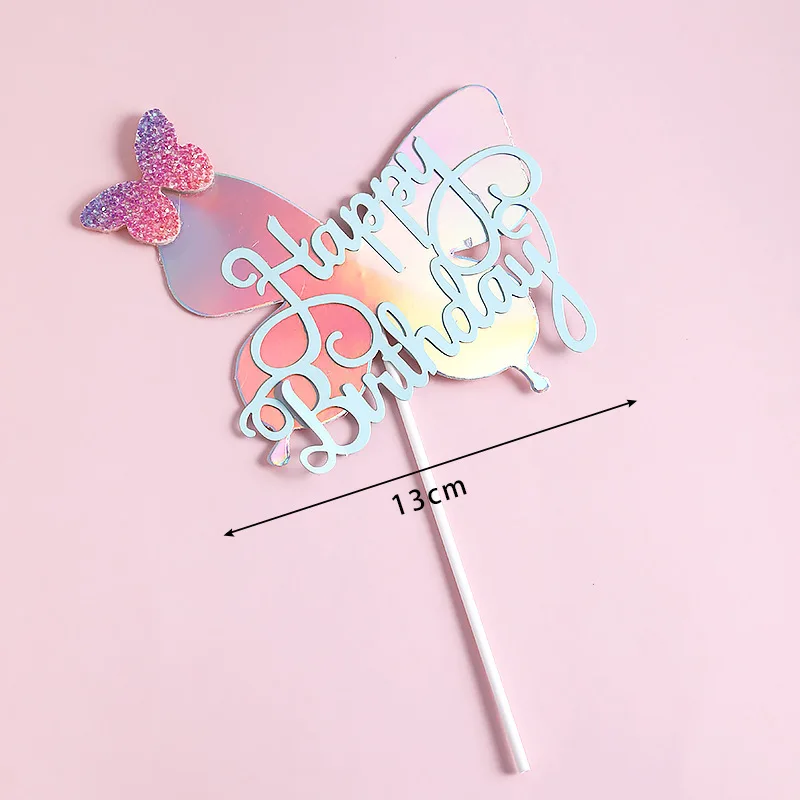 

Радужная бабочка для торта