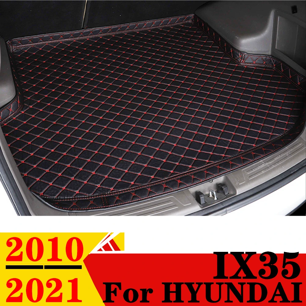

Автомобильный коврик для багажника для HYUNDAI IX35 2010-21, для любой погоды, XPE, высокая сторона, задний Карго, коврик, подкладка, автомобильные задние части, багажник, коврик