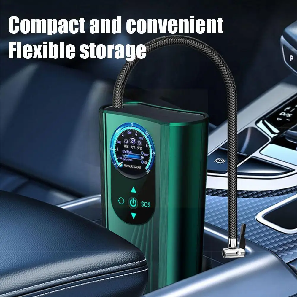 

Portable Turbine Car Air Pump Machine 12V Powerful Tire Pump Inflatable Car Auto Inflator Detection Pressure Air J9J9