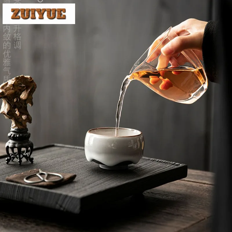 Master Cup Gracked Glaze Zen Керамическая чайная кухоль-каликс Маленькая дегустационная