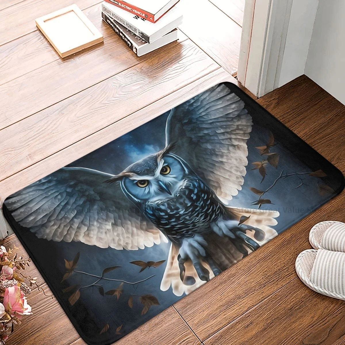 

Birds Animals Kitchen Non-Slip Carpet Owl Bedroom Mat Welcome Doormat Home Decoration Rug