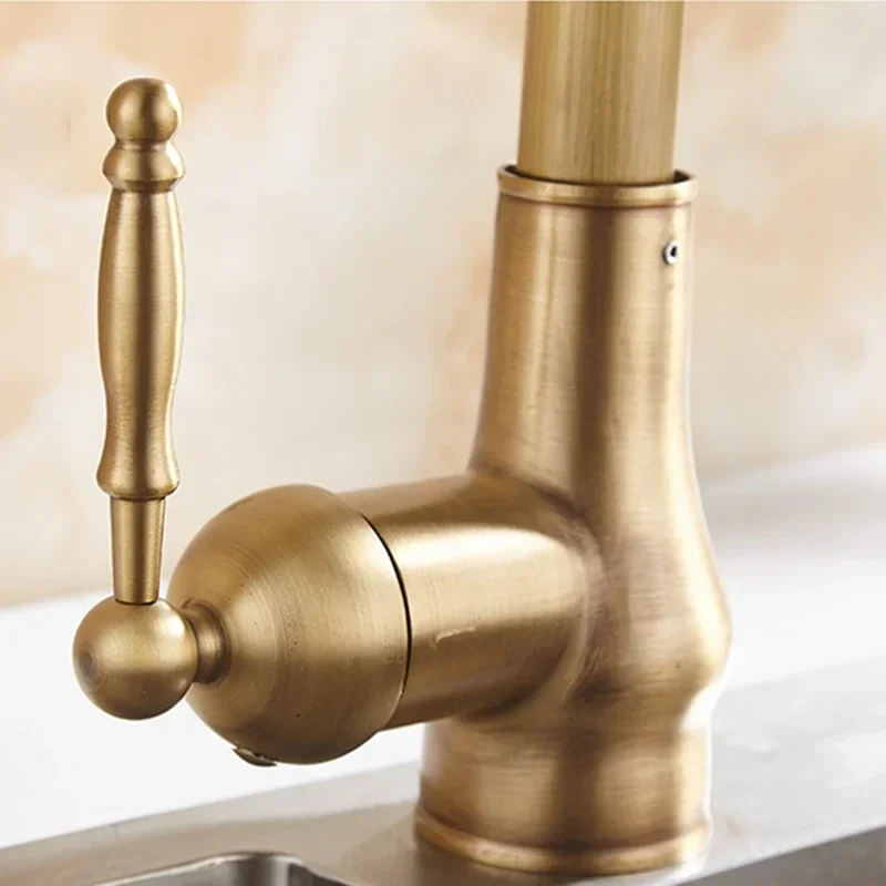 Смеситель для кухни Выдвижной кран холодной и горячей воды умывальника